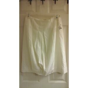 Essentials By A.B.S Skirt, Women's size small, Ivory Pleated, NWOT
